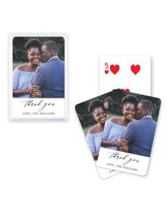 Custom Photo Printed Playing Card Favor - Scripted Beginnings