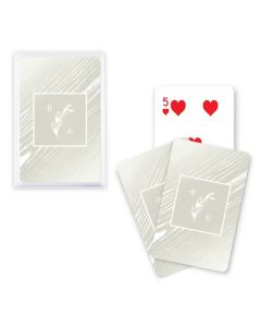 Unique Custom Playing Card Favors - Rustic Monogram
