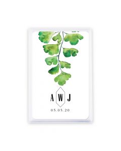 Unique Custom Playing Card Favors Greenery