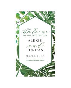 Greenery Personalized Welcome Sign