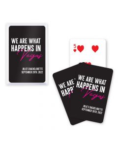 Unique Custom Playing Card Favor - What Happens In Vegas