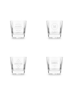 Personalized Square 8 Oz. Whiskey Glass