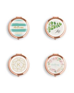 Personalized Engraved Bridal Party Compact Mirror
