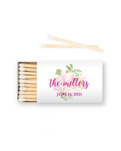 Custom Matchbox Wedding Favor - Garden Party