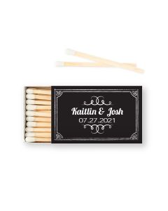 Custom Matchbox Wedding Favor - Chalkboard