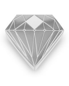 Diamond Favor Box With Metallic Silver (10)