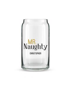 Personalized Can Shaped Drinking Glass – Mr. Naughty Print