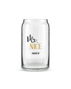Personalized Can Shaped Drinking Glass – Mr. Nice Print