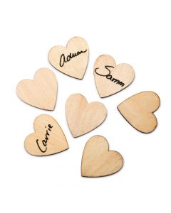 Small Wooden Craft Hearts