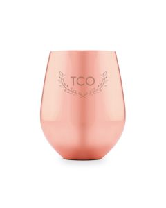 Copper Stemless Wine Glass