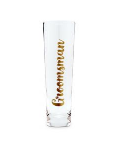 Stemless Toasting Champagne Flute Gift For Wedding Party - Groomsman