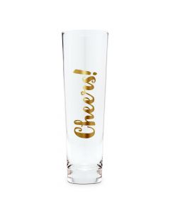 Stemless Toasting Champagne Flute Gift for Wedding Party - Cheers