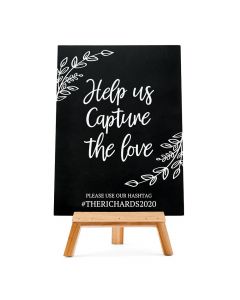 Custom Wedding Chalkboard Sign - Capture The Love
