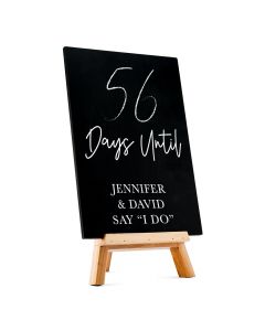 Custom Wedding Chalkboard Sign - Countdown