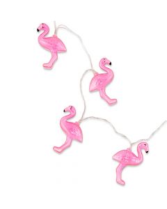 Decorative Battery Operated LED String Lights - Pink Flamingo