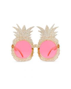 Women's Unique Shaped Bachelorette Party Sunglasses - Pineapples