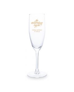 Personalized 5.75 Oz. Champagne Flute Wedding Favor