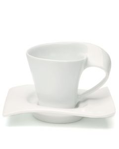 Modern Swish Cup and Saucer Wedding Favor Sets (pkgs of 4)