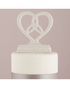 Heart Framed Trinity Knot Cake Top