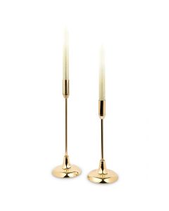Classic Tiered Taper Candle Holders - Gold - Set Of 2