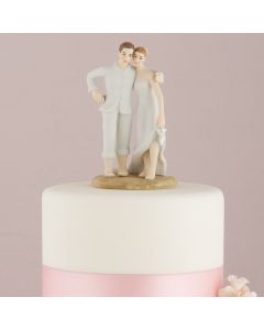 Beach Bride and Groom Cake Topper