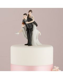 Football Wedding Couple Figurine