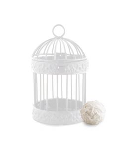 Miniature Classic Round Decorative Birdcages - White (4)