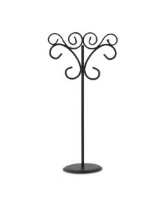 Ornamental Wire Stationery Holders Tall - Black (pack of 6)
