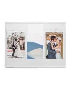 "Clearly Love" Sand Ceremony Shadow Box With Photo Frames