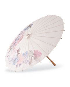 Pretty Paper Parasol With Bamboo Handle - Vintage Floral