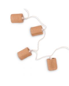Decorative Battery-Operated LED String Lights - Burlap Shade