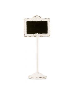 Tabletop Antique White Blackboard Stand