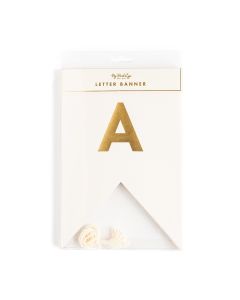 Gold Foil Letter Pennant Banner Kit 