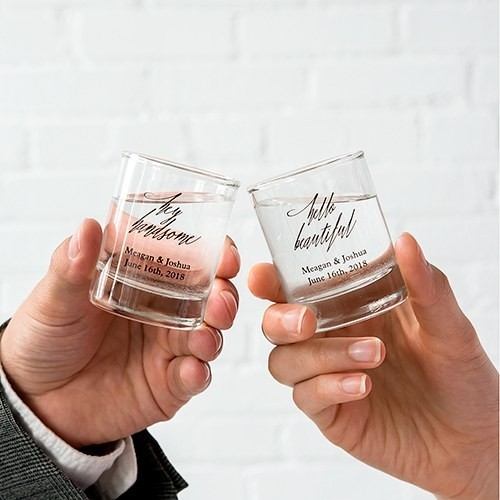 Personalized Shot Glass Wedding Favor