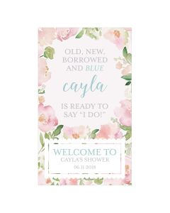 Garden Party Personalized Welcome Sign