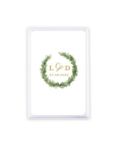 Unique Custom Playing Card Favors Love Wreath