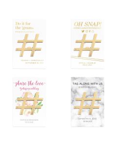 Gold Hashtag Bottle Opener Wedding Favor