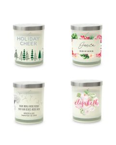 Personalized Glass Jar Gift Candle With Lid