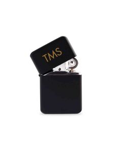 Custom Engraved Classic Metal Windproof Lighter - Traditional Monogram