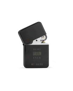 Custom Classic Metal Windproof Lighter - Best Groom Ever Engraving