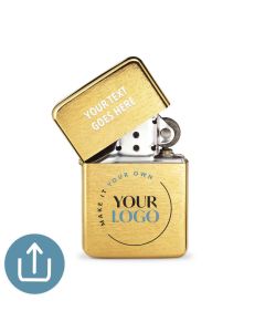Custom Printed Metal Windproof Lighter for Corporate Gifts - Your Business Logo
