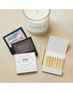 Matchbooks with Custom Stickers for Businesses or Corporate Giveaways - Your Company Logo