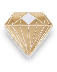 Diamond Favor Box With Metallic Gold (10)