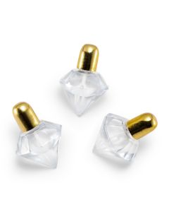 Diamond Shaped Wedding Bubbles - Metallic Gold (pack of 24)