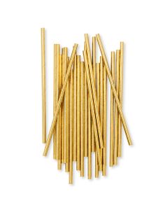 Gold Foil Fancy Paper Drinking Straws ITEM # 4548-55