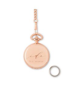 Personalized Pocket Wedding Ring Holder With Chain 