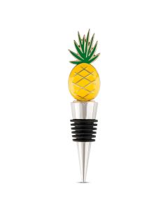 Yellow Pineapple Bottle Stopper