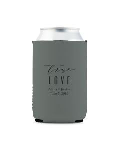 Custom Neoprene Foam Beer Can Party Koozie - Grey