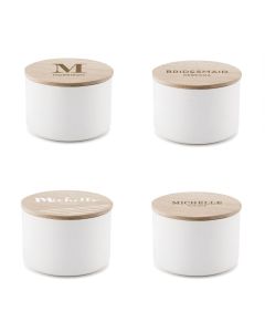 Large Personalized Round Wooden Jewelry Box