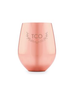 Copper Stemless Wine Glass